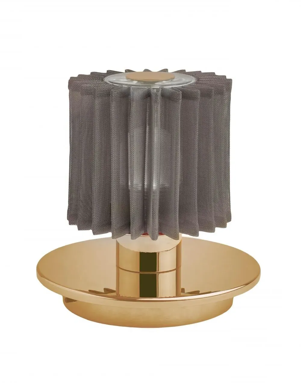 Portable Rechargeable Table Lamp - Silver, Metal