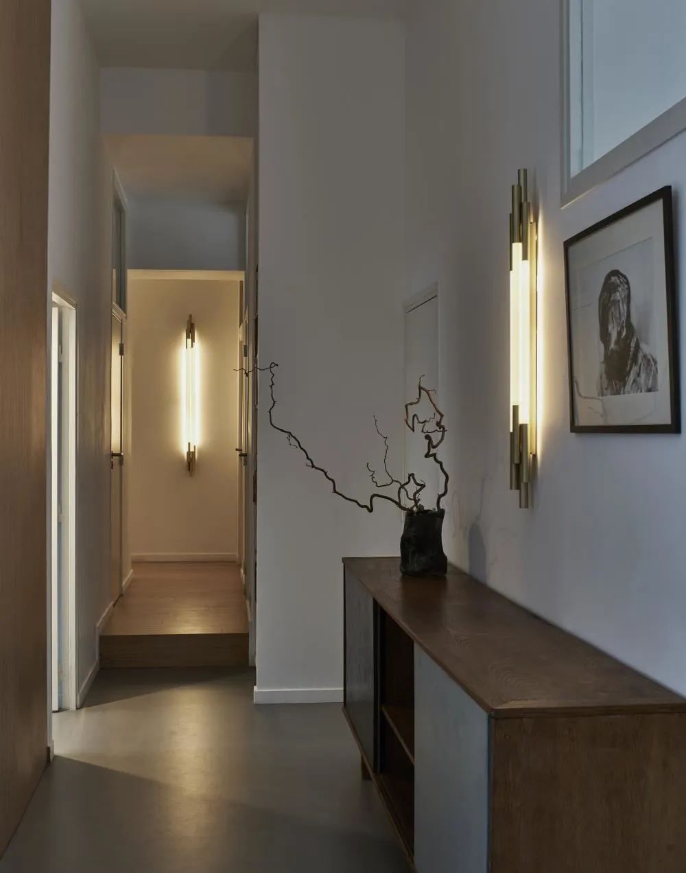 Small Wall Light - Opal Glass