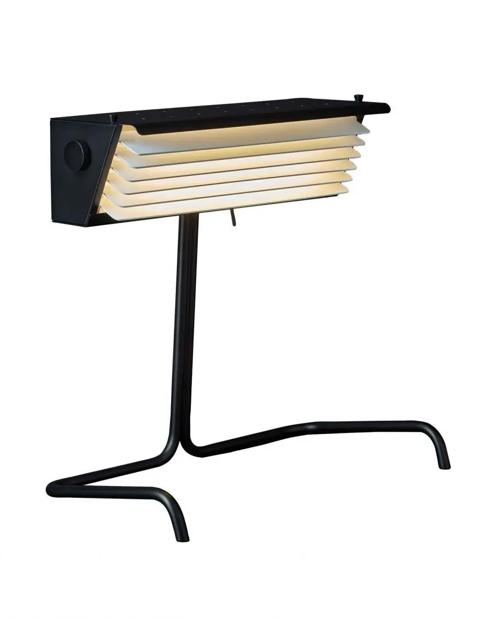 Table Light with Adjustable Fins - Black, Metal image