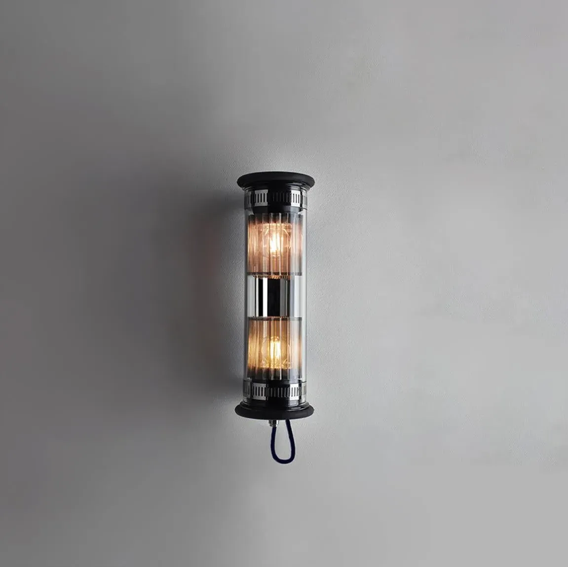 Tube Wall Light with Mesh - Gold, Glass