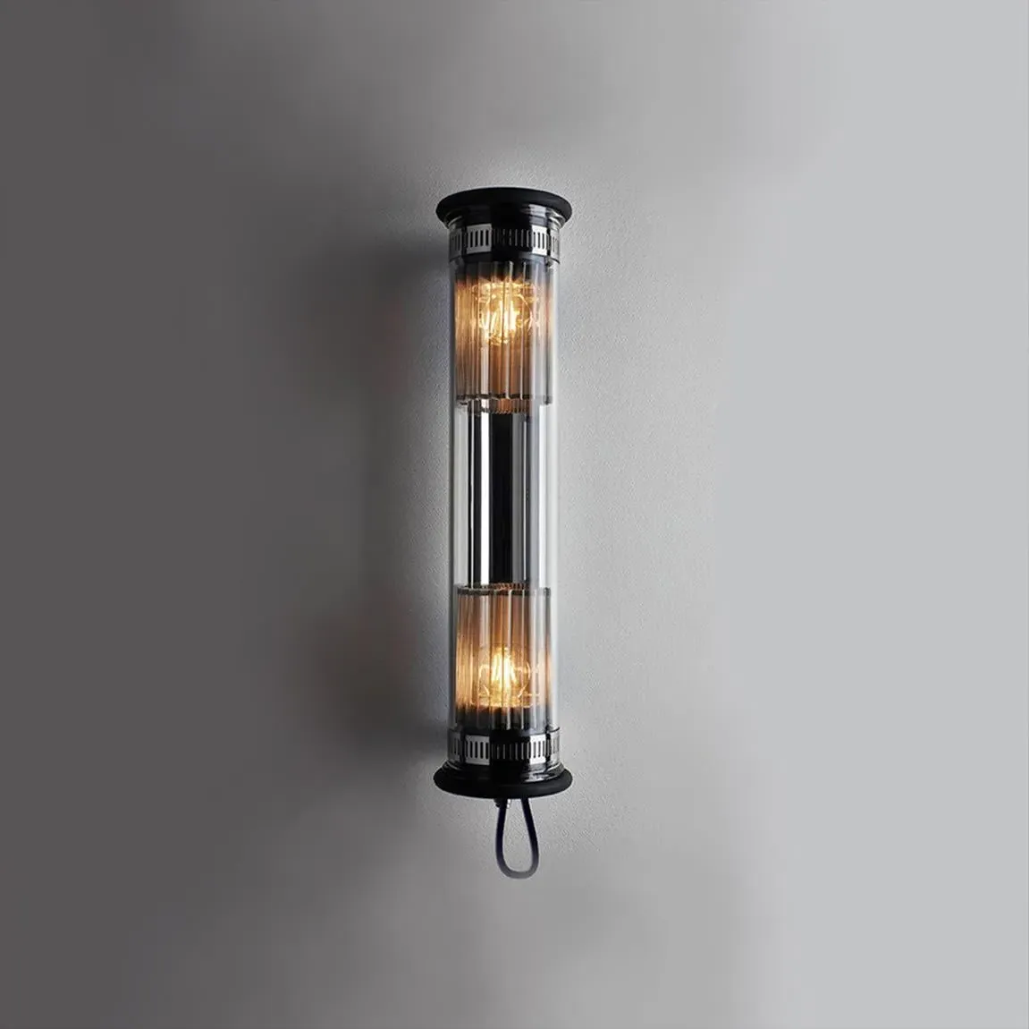 Tube Wall Light with Reflector - Silver, Glass