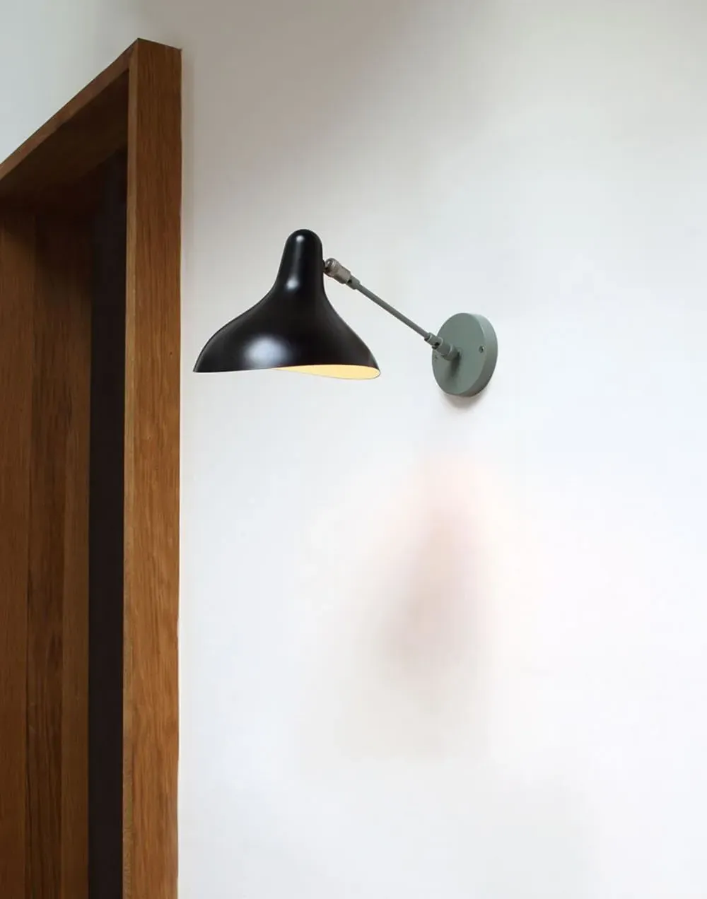 Wall Light Unswitched - Black, Steel