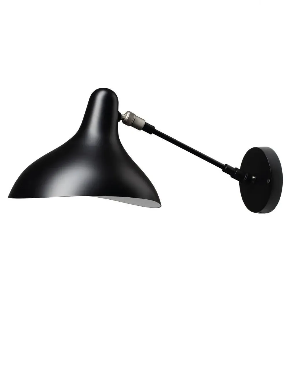 Wall Light Unswitched - Black, Steel