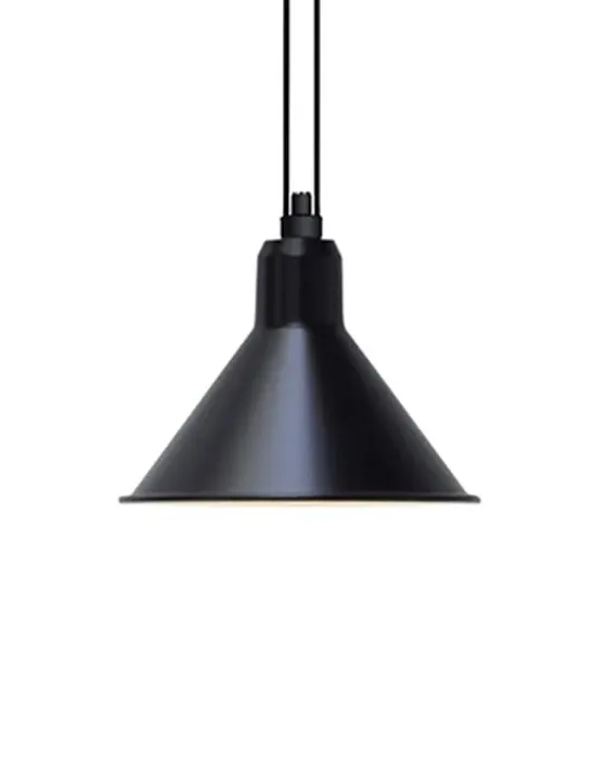 XL Conical Pendant Light - Black, Metal