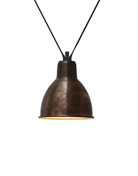 XL Round Pendant Light - Red, Metal