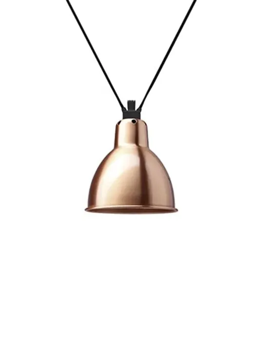 XL Round Pendant Light - Red, Metal