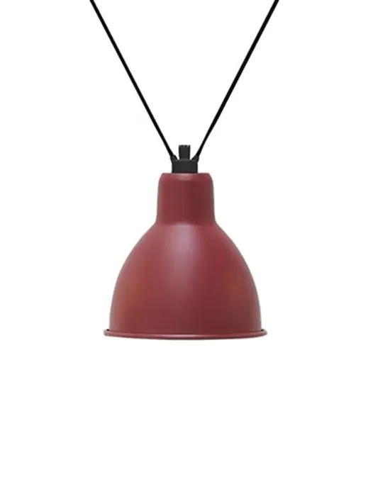 XL Round Pendant Light - Red, Metal