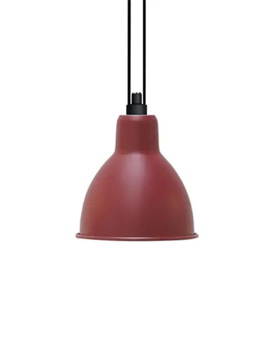 XL Round Pendant Light - Red, Metal