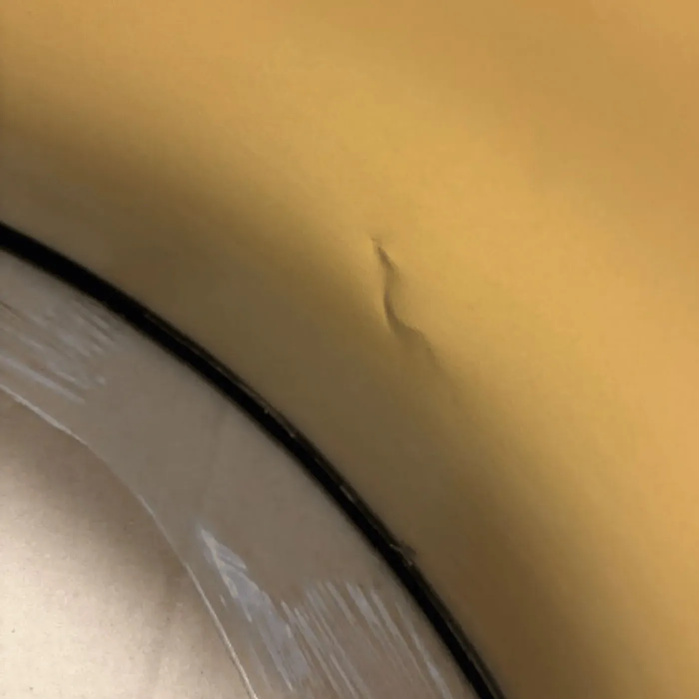 Alexis Pendant Light - Orange Cable, Fabric Shade