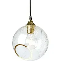 Ballroom Diamond Cut Pendant Light - Clear Glass