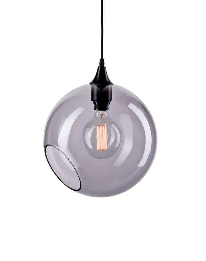 Ballroom Extra Large Pendant Light - Smoke, Glass
