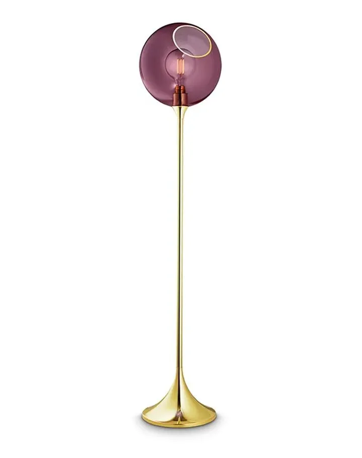Ballroom Floor Light - Amber, Hand Blown Glass