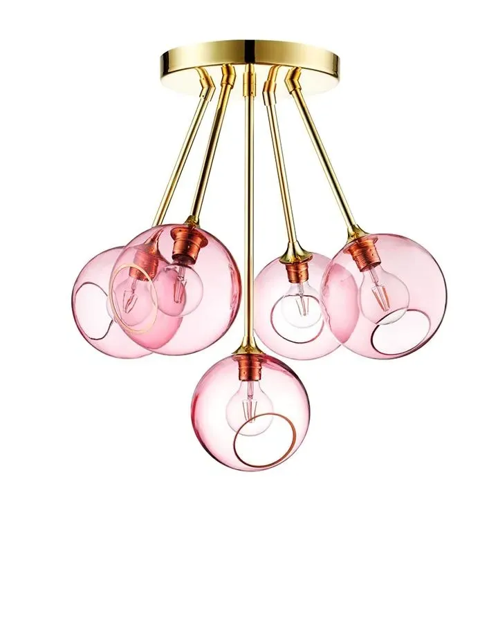 Ballroom Molecule Large Pendant Light - Smoke, Glass