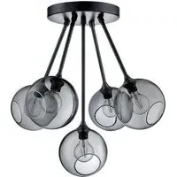 Ballroom Molecule Large Pendant Light - Smoke, Glass