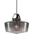 Conical Pendant Light - Gold, Leather & Glass