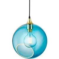 Extra Large Pendant Light - Blue, Glass