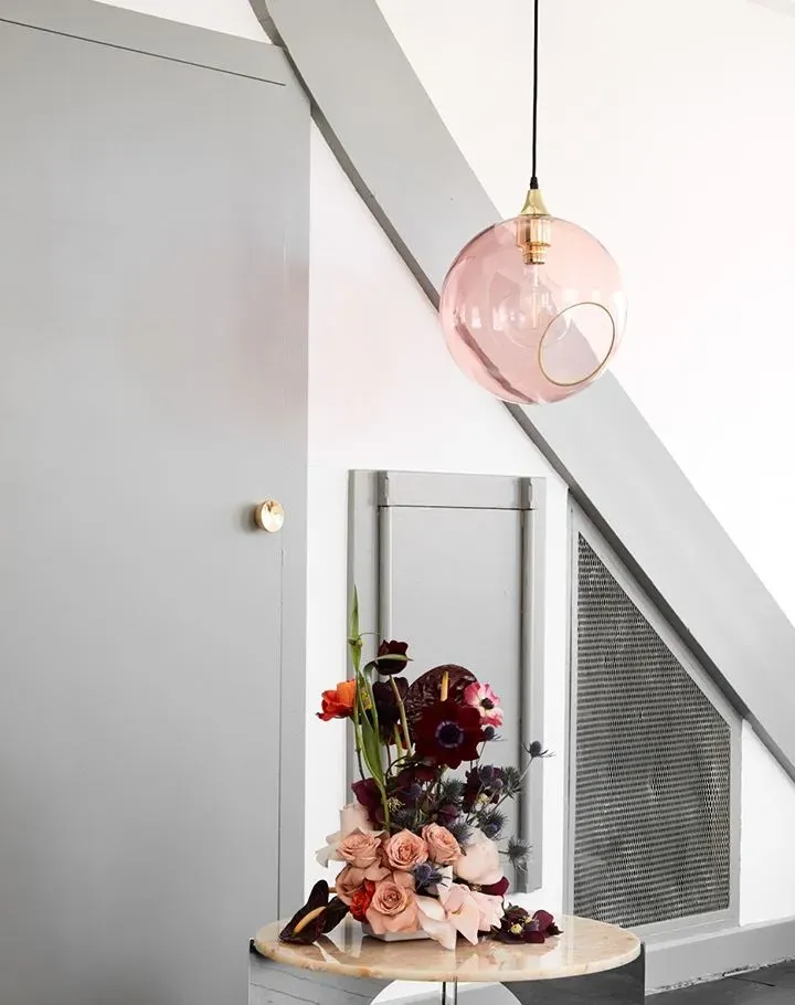 Extra Large Pendant Light - Purple, Glass