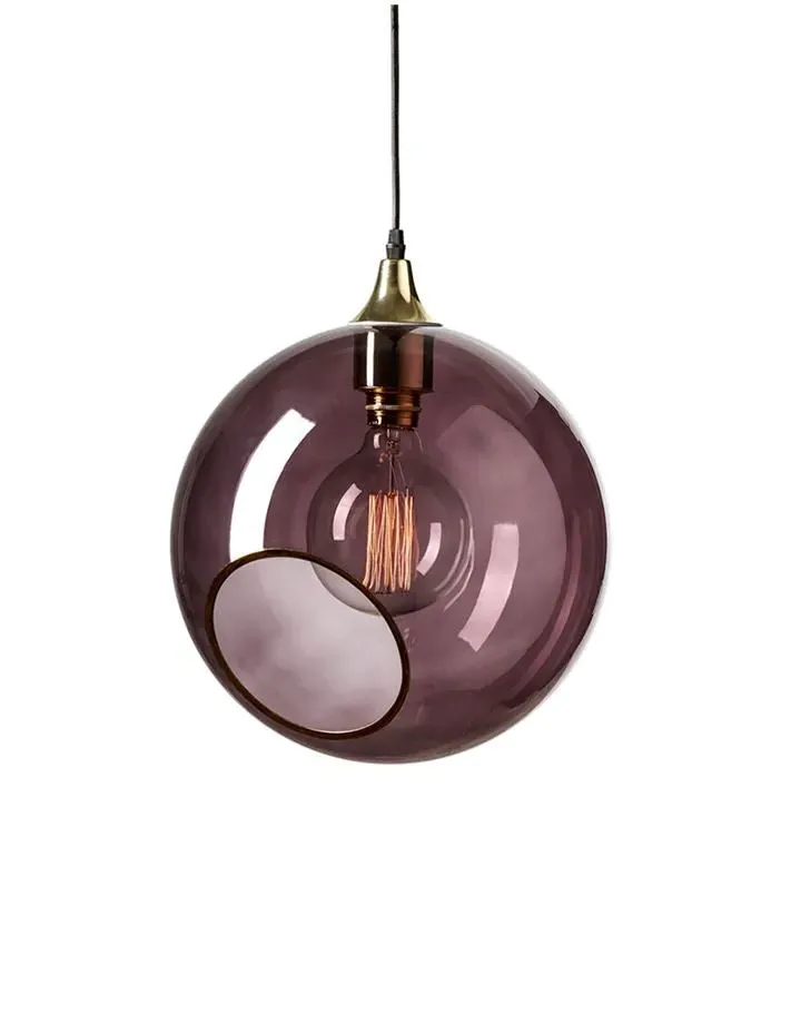 Extra Large Pendant Light - Purple, Glass
