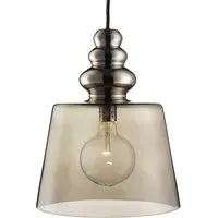 Large Pendant Light - Smoke, Glass