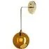 Large Wall Light - Amber, Hand Blown Glass