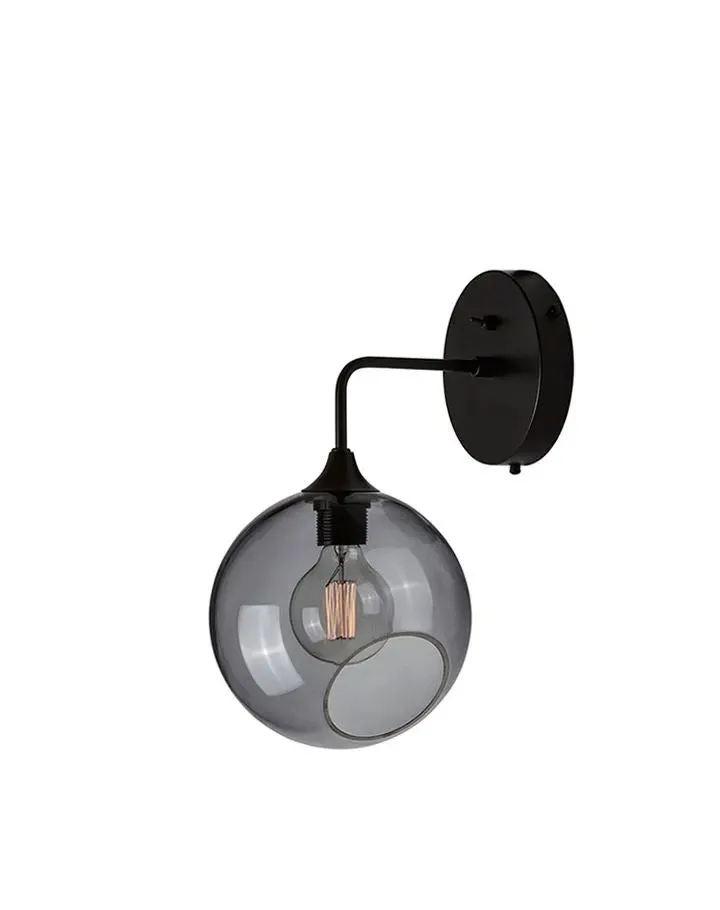 Large Wall Light - Purple, Hand Blown Glass