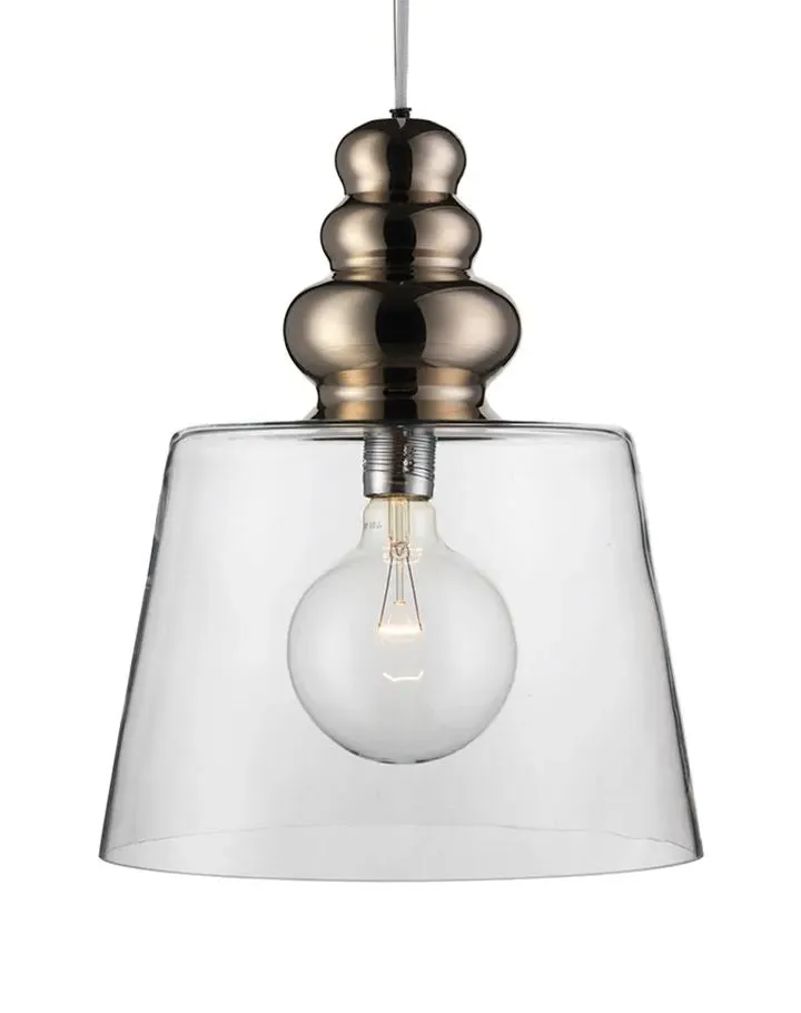 Pollish Standard Pendant Light - Clear with White Cord