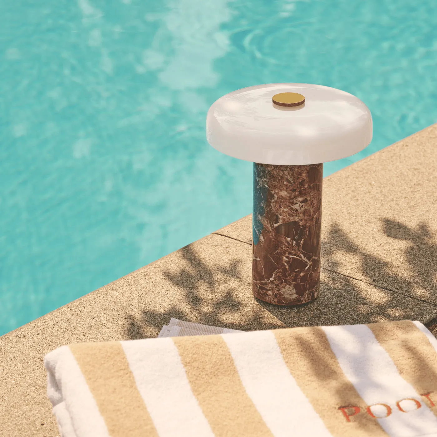 Portable LED Lamp with Touch Dimmer - Clay