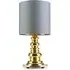 Table Lamp with Hand Blown Base - Grey, Glass