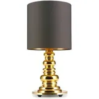 Table Lamp with Hand Blown Base - Nougat, Glass