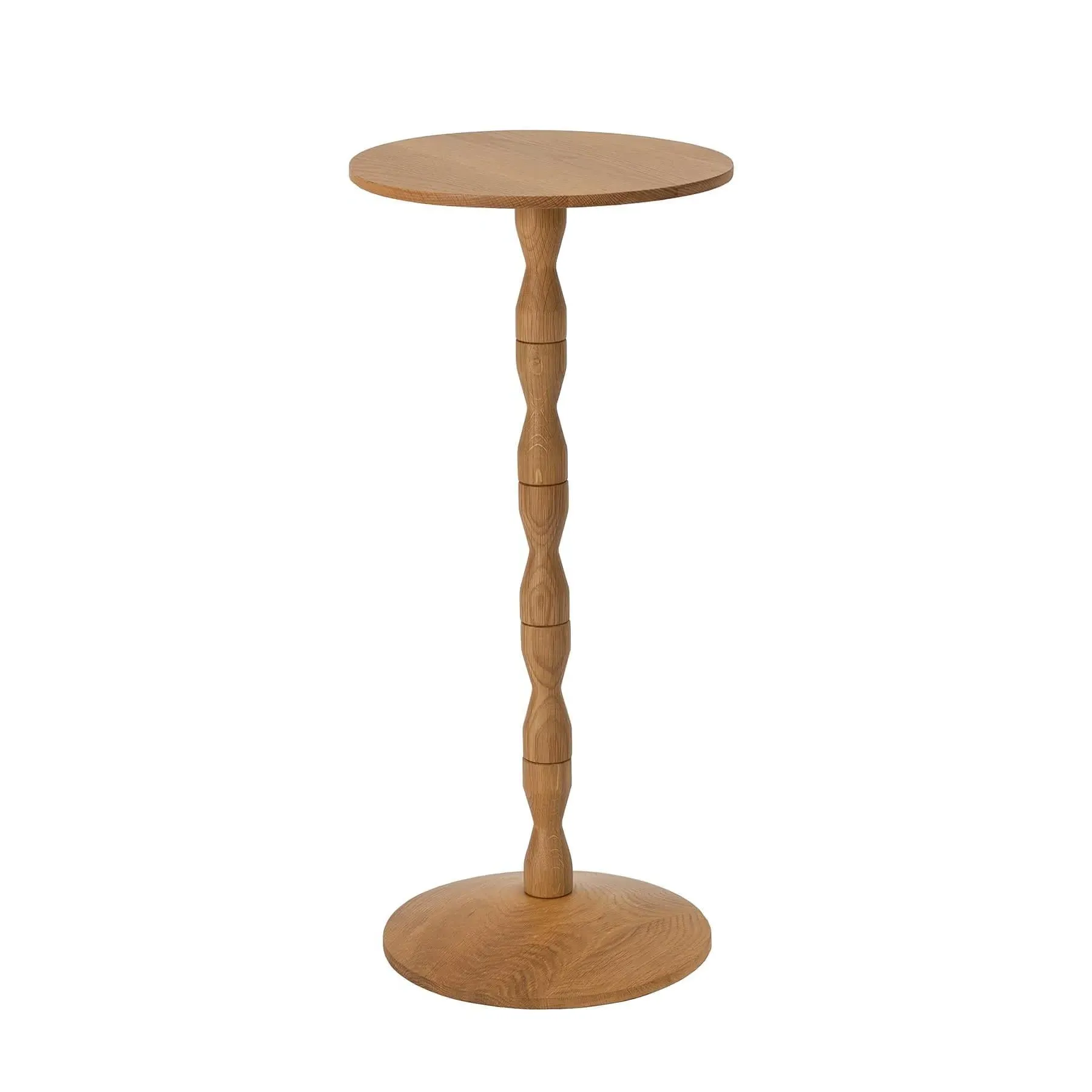 Adjustable Pedestal Table - Black, Oak