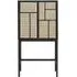 Air Cabinet with Cane Inlays - Black