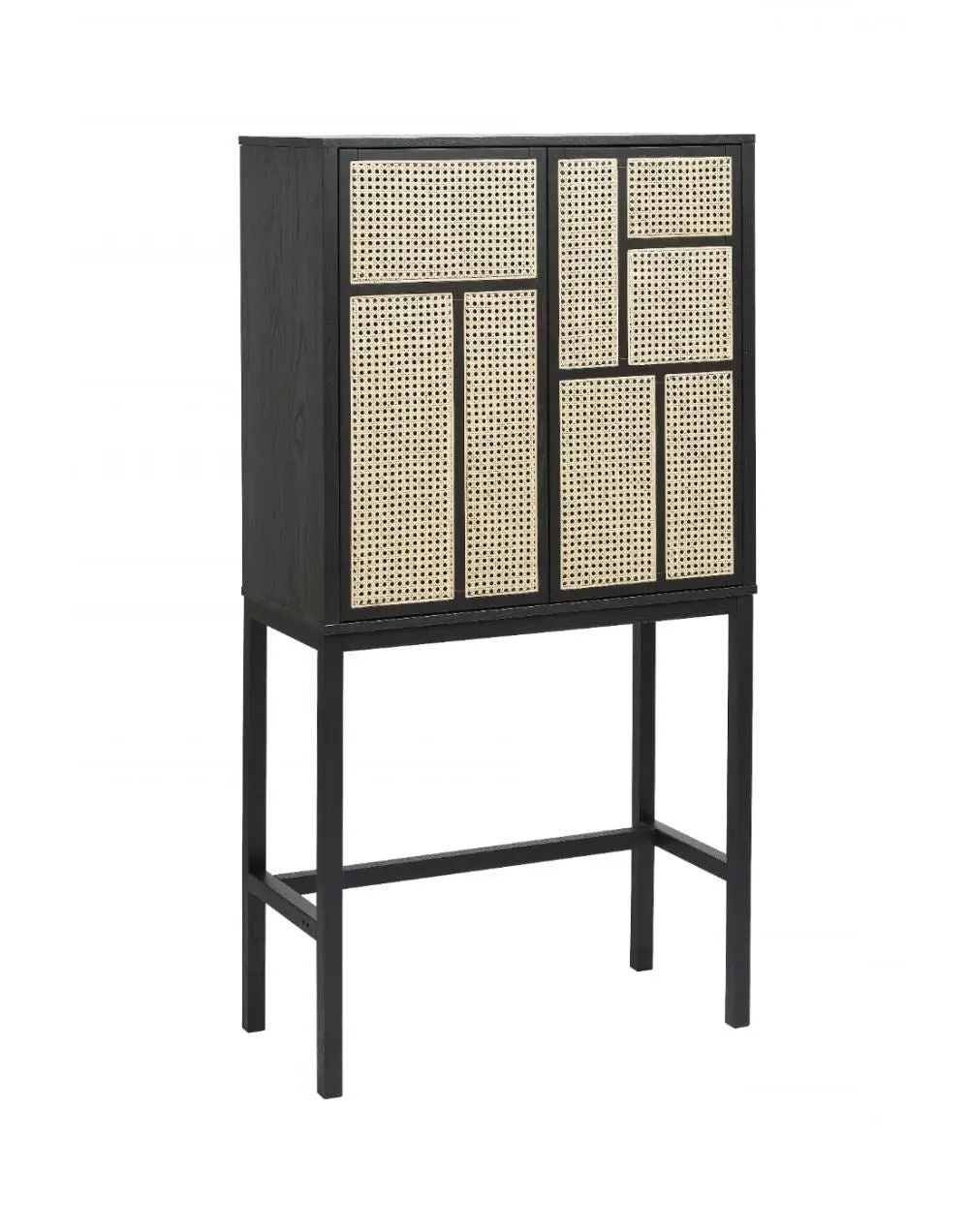 Air Cabinet with Cane Inlays - Oak