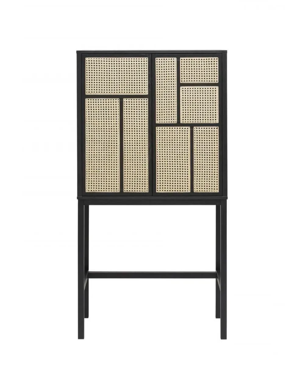 Air Cabinet with Cane Inlays - Oak