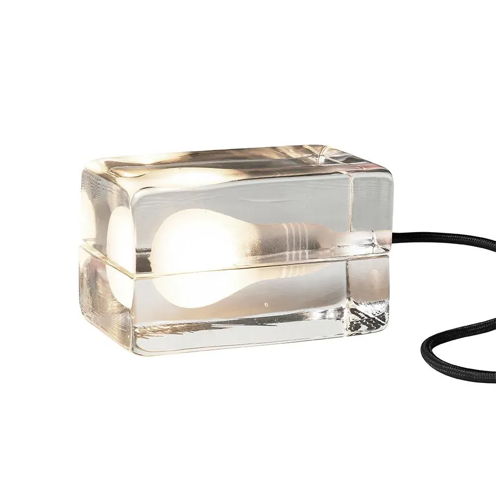 Block Table Lamp - White