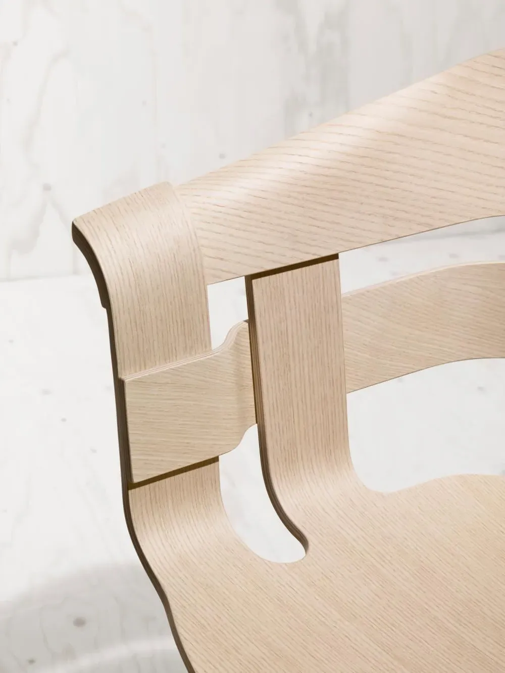 Dining Chair with Bent Wood Back - Black, Ash