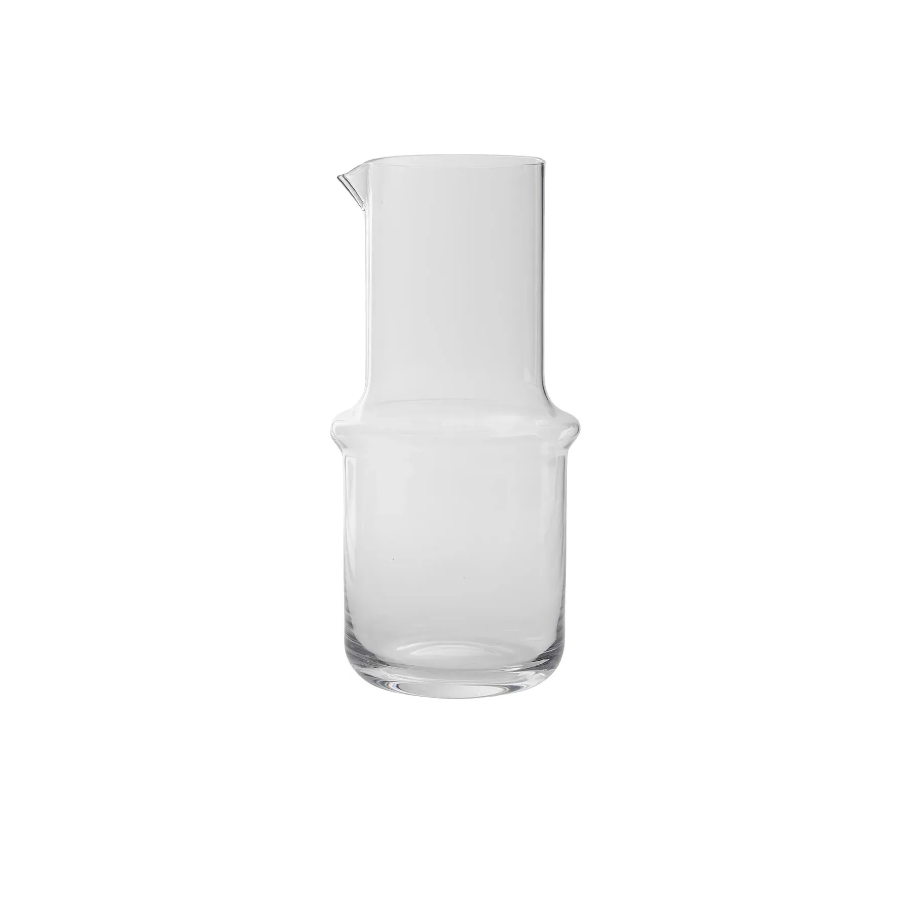 Glass Carafe with Wave Design - Clear Glass image