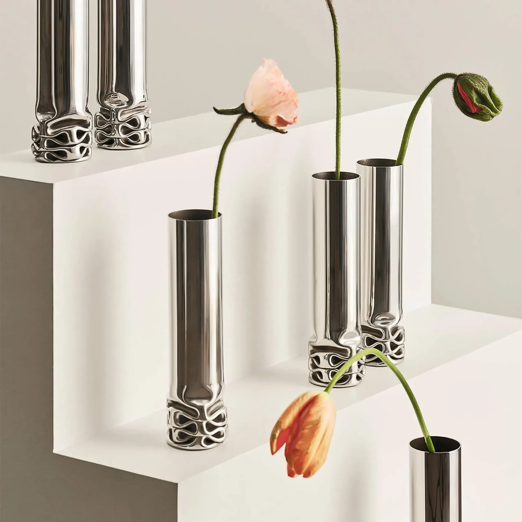 Hydraulic Vase - Stainless Steel