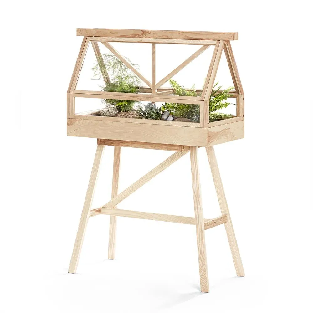 Indoor Greenhouse Planter - Ash Wood image