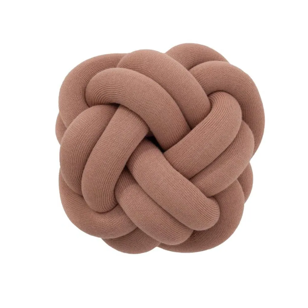 Knot Cushion - Dusty Pink, Knitted image