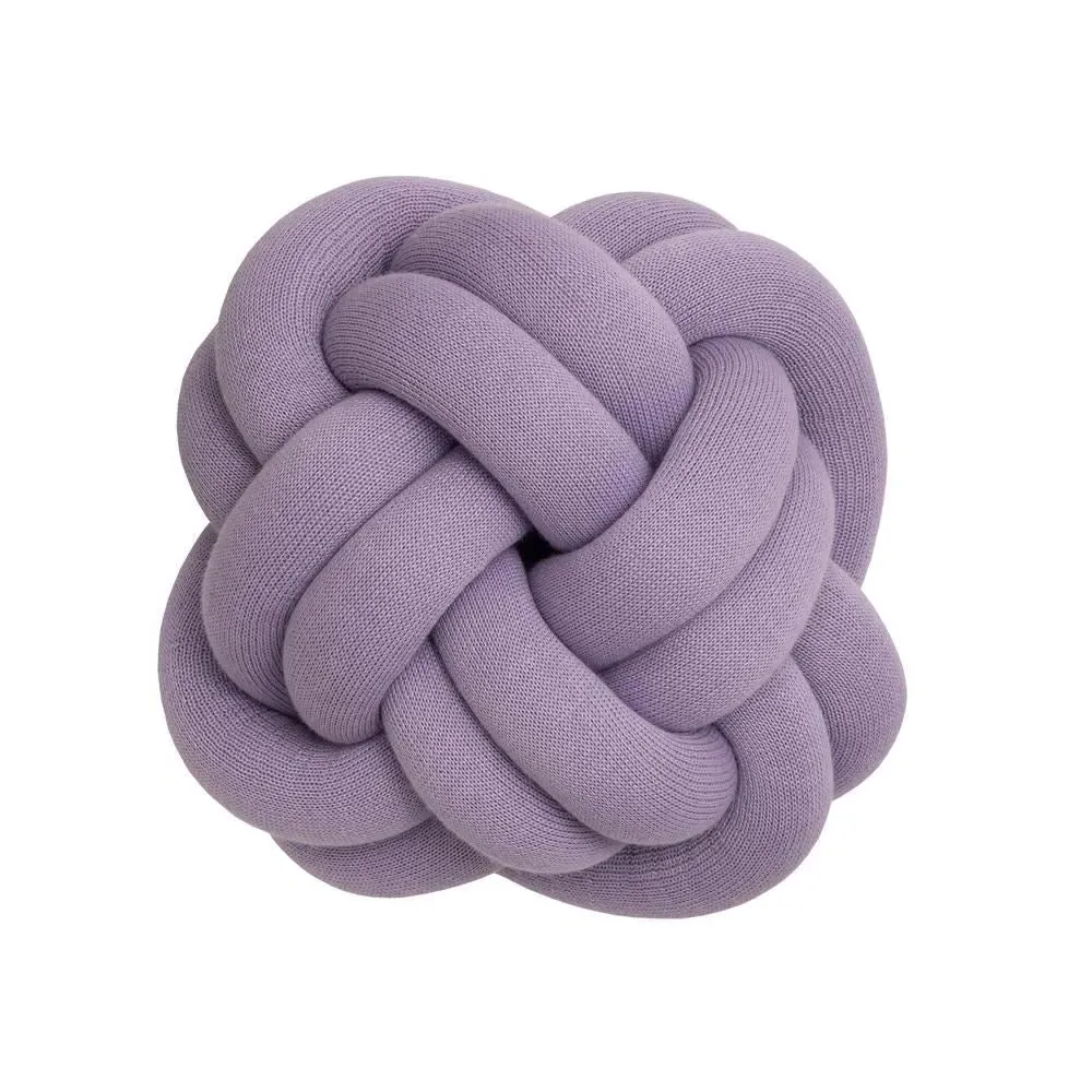 Knot Cushion - Lilac, Knitted