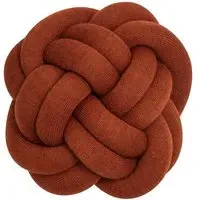 Knot Cushion - Ochre, Knitted