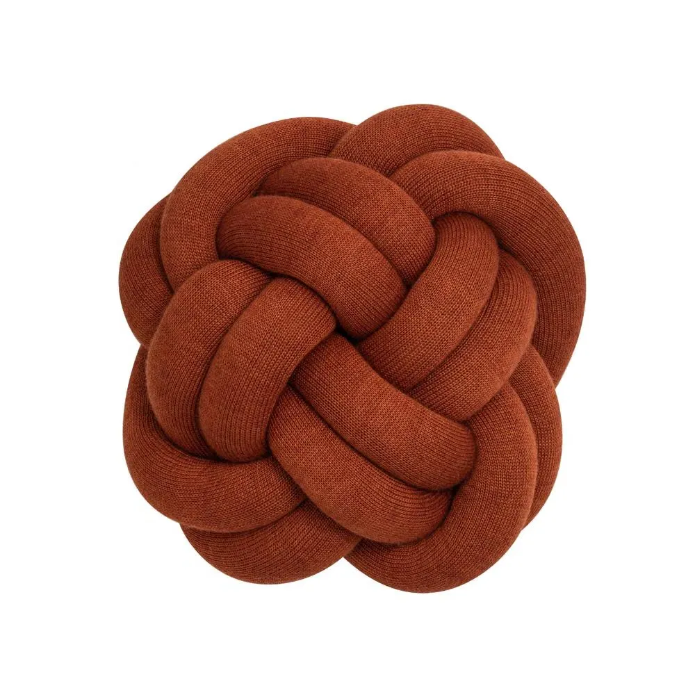 Knot Cushion - Ochre, Knitted image