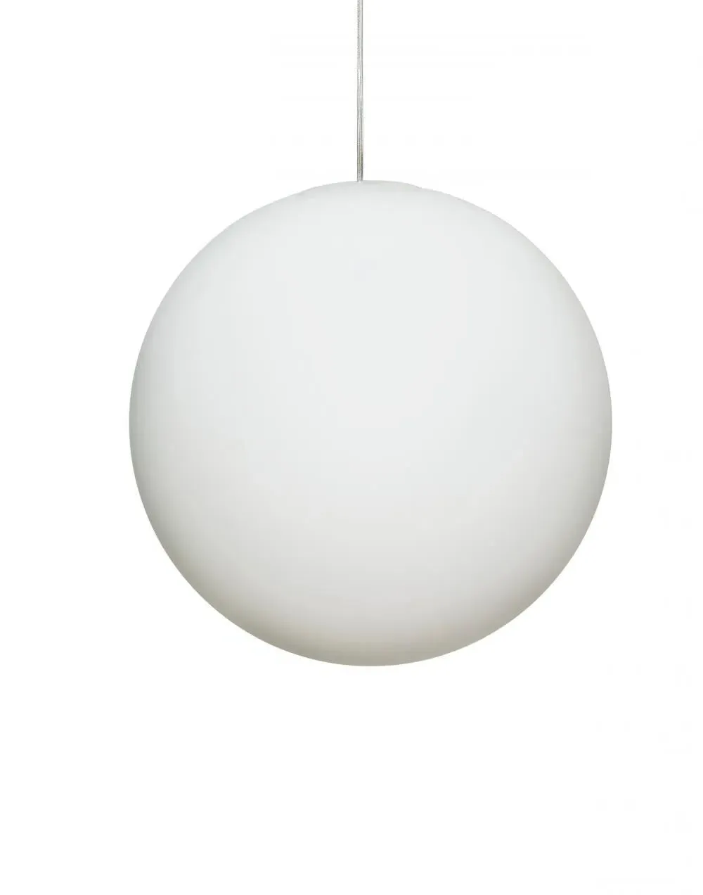Large Globe Pendant Light - White, Glass