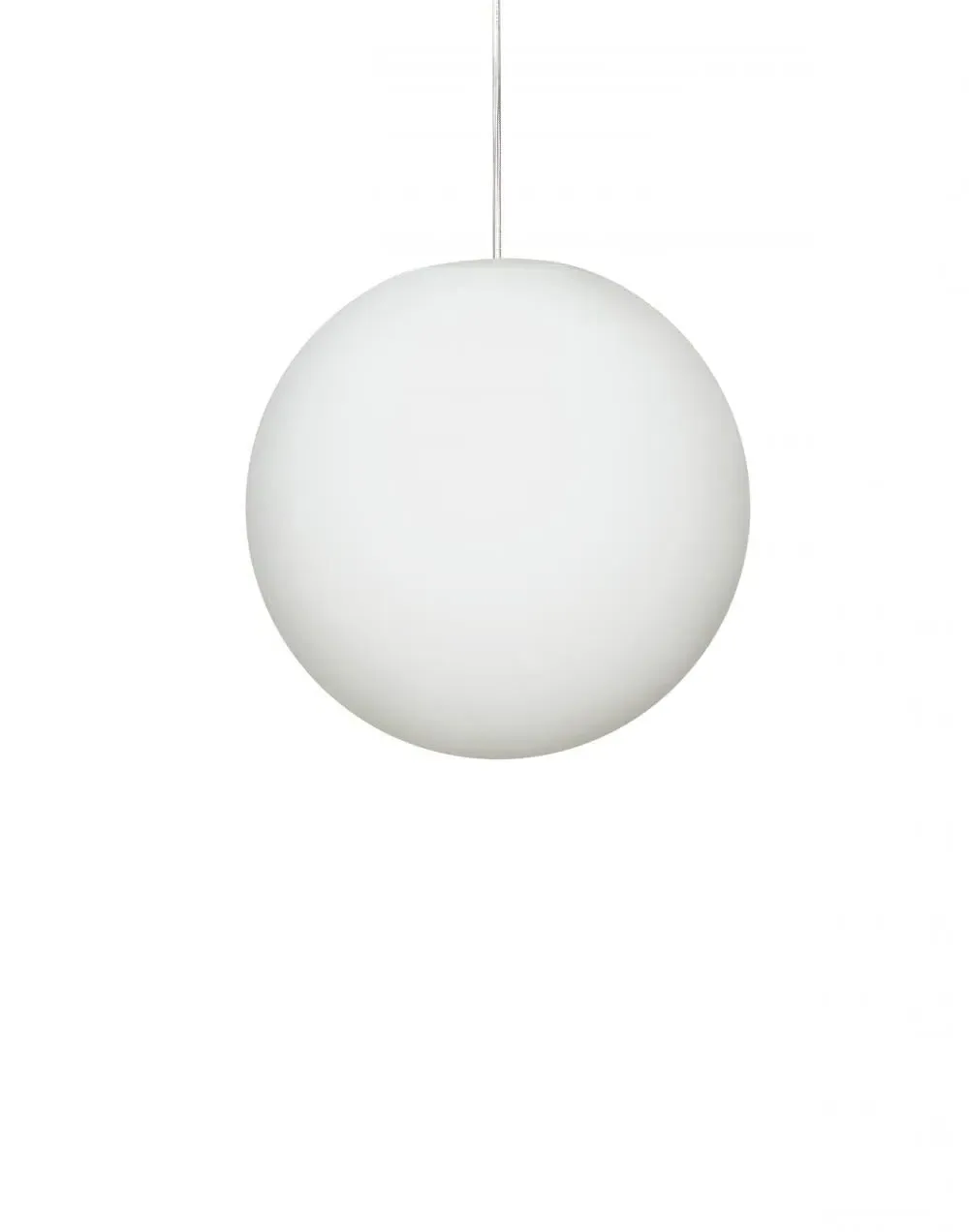 Medium Globe Pendant Light - White, Glass