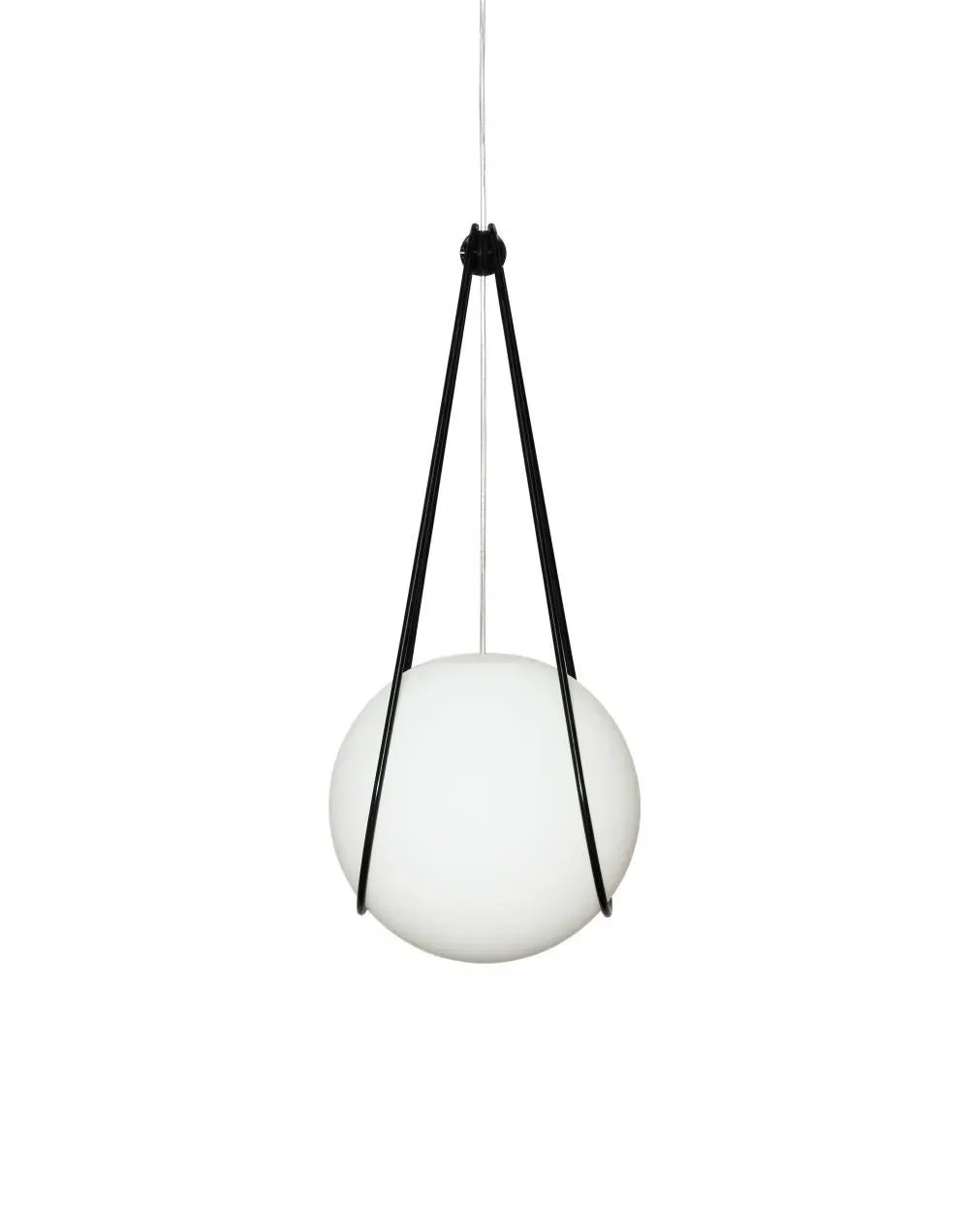 Medium Pendant Light with Holder - Black, Glass