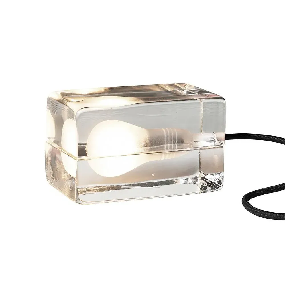 Mini Block Table Lamp - Black Cable image