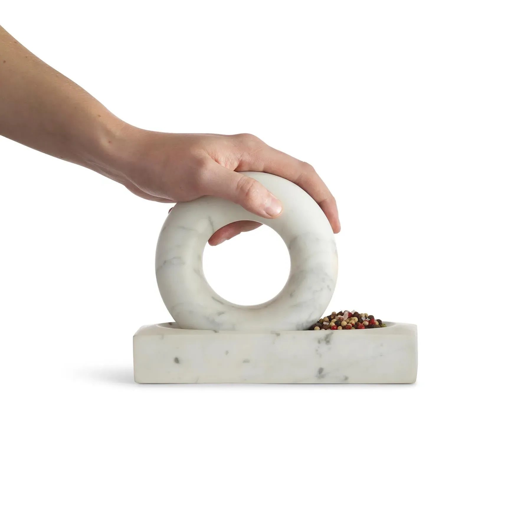 Tondo Mortar & Pestle Set - Solid Marble