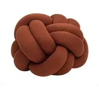 XL Knot Cushion - Ochre, Knitted