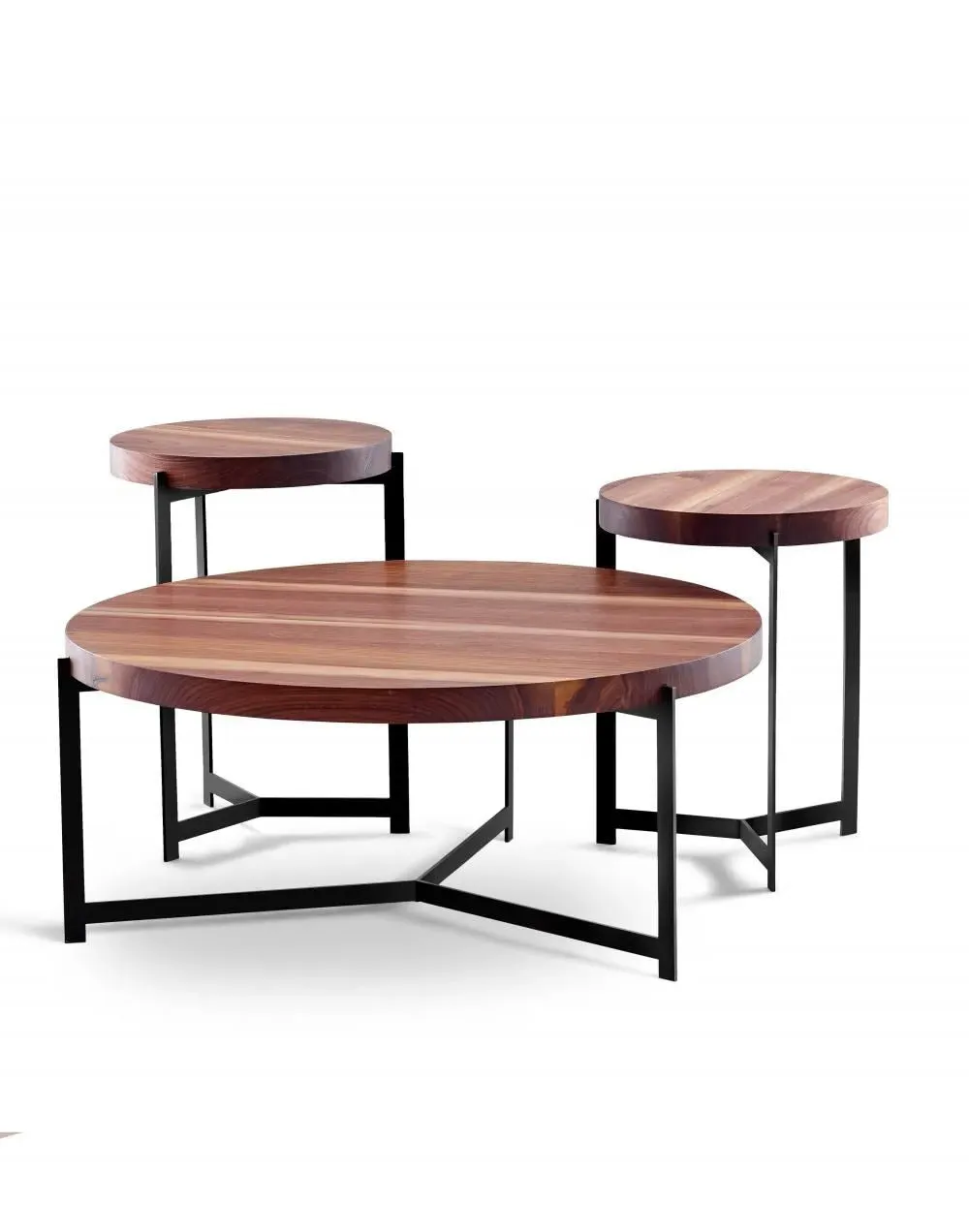 Plateau Coffee Side Table - Smoked Oak