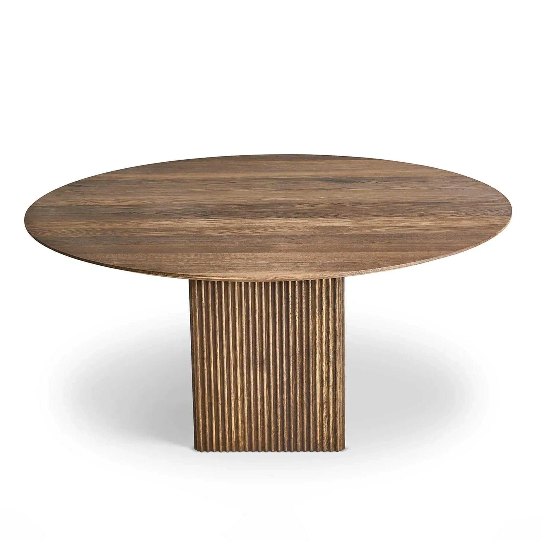 Round Dining Table - Wild Oak, Solid Wood